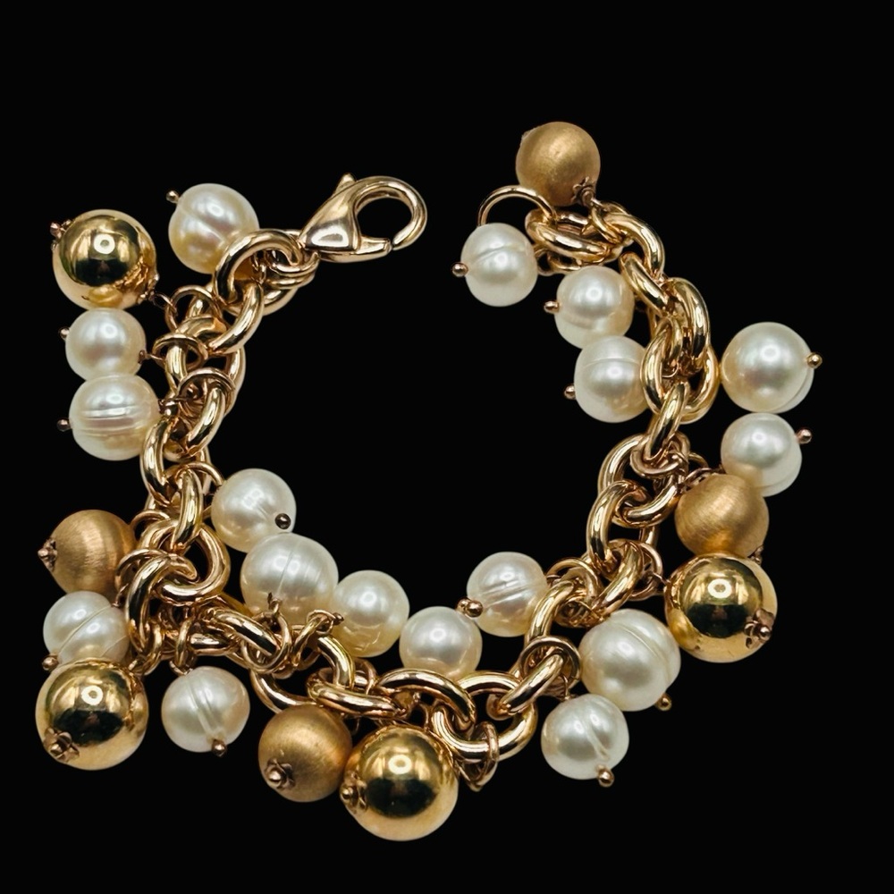 Honora Bronze Cultured Pearl Cha-Cha Bracelet